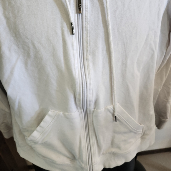 Northern Reflections White Zip Hoodie, Size Large - Picture 4 of 5